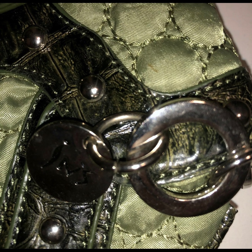 INS Faux Crocodile Fabric Bag Green Nicole Lee - Picture 8 of 8